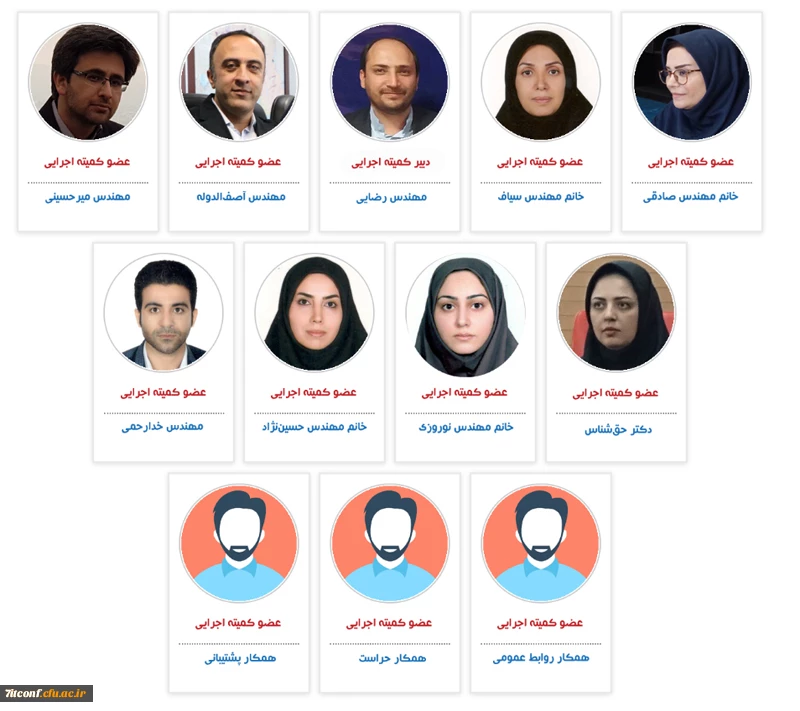 اعضای کمیته اجرایی